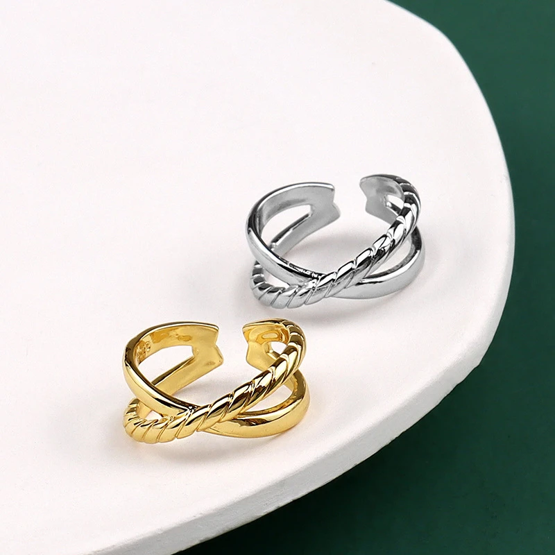 

TOSAKO Rings Gold Color Irregular Opening Adjustable Women Fashion Jewelry