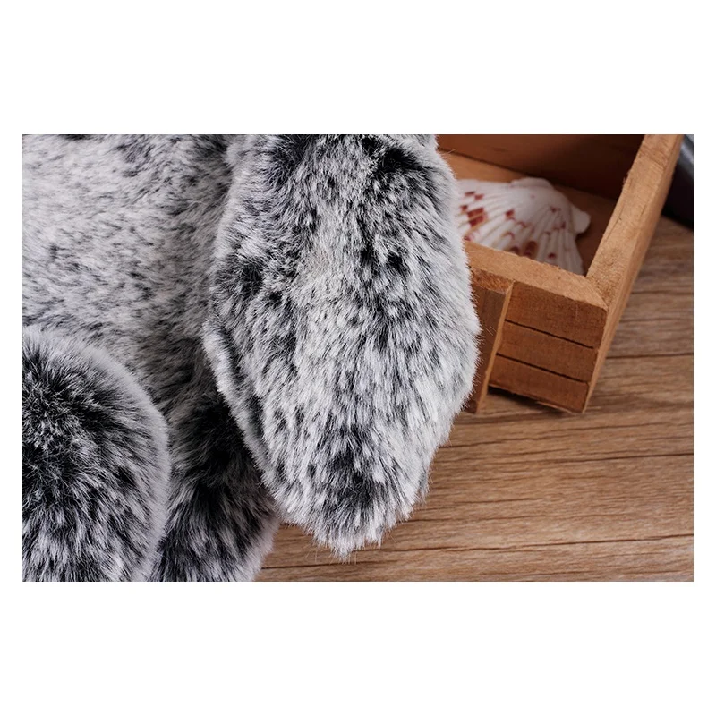 Rabbit Fur hair Plush Phone Case For Sony Xperia 2 20 5 1 10 plus cute soft TPU back Cover for XA1 XA2 XA Ultra PLUS XZS Shell |
