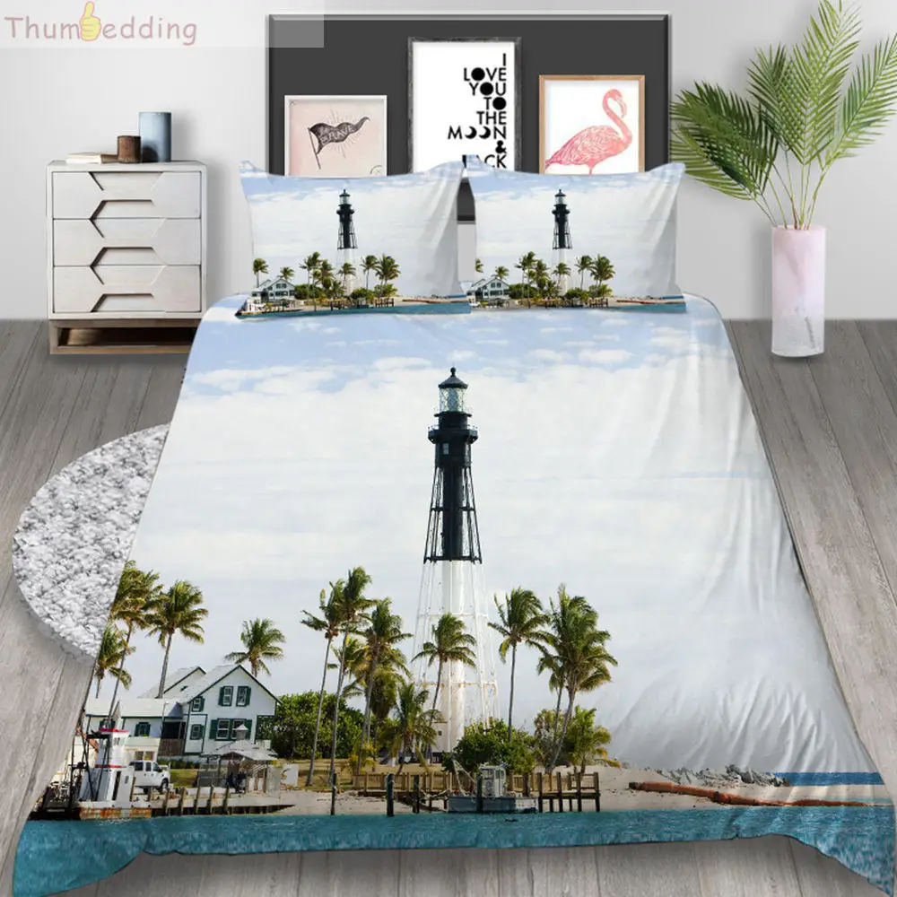 Thumпостельные принадлежности морской дом Комплект постельного белья King Size