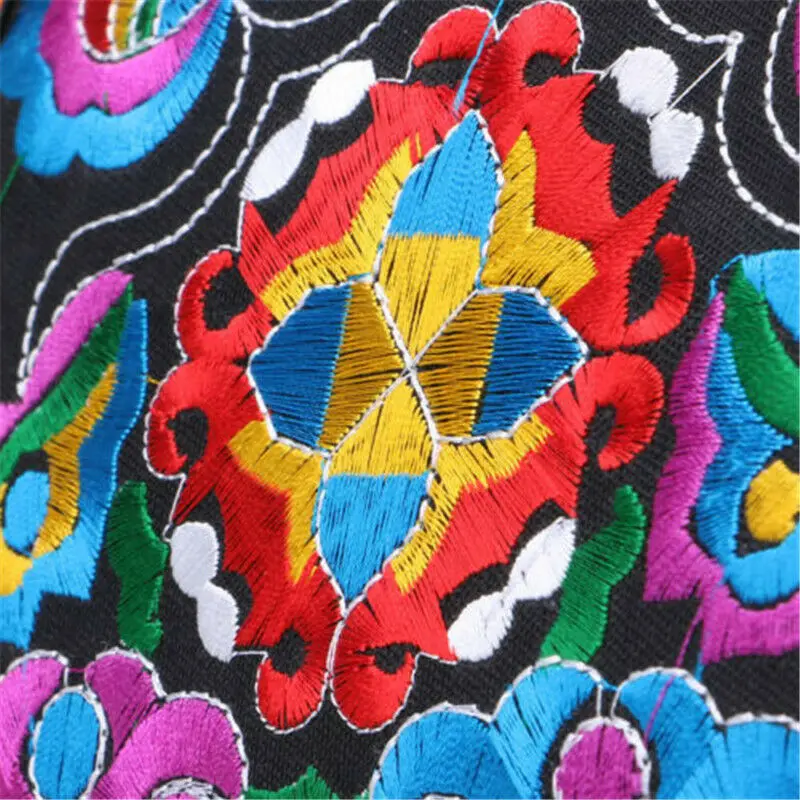 Винтажная Этническая сумка через плечо Hmong хиппи-кисточка с вышивкой в стиле бохо
