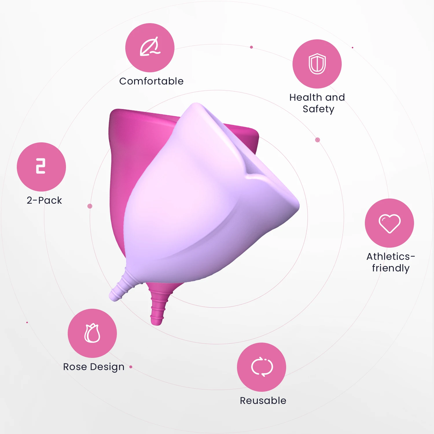 2 шт./компл. фемометр стерилизация менструальной чаши медицинский силиконовый