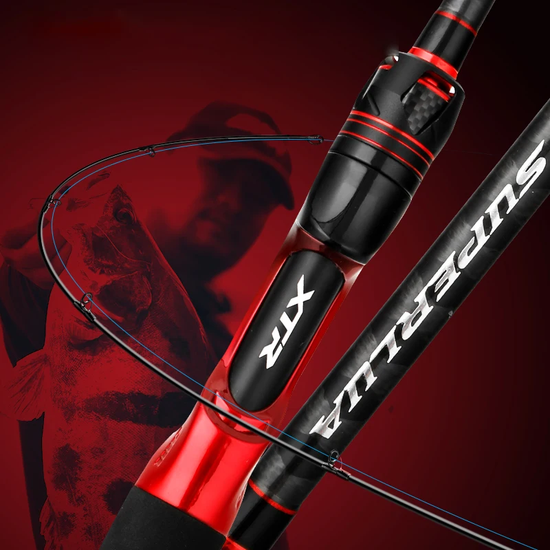 

CEMREO Outstanding Spinning And Casting Carbon Fishing Rod 2 Sections 2.1m/2.4m/2.7m M Action Universal Rod For Fishing SUPERLUA