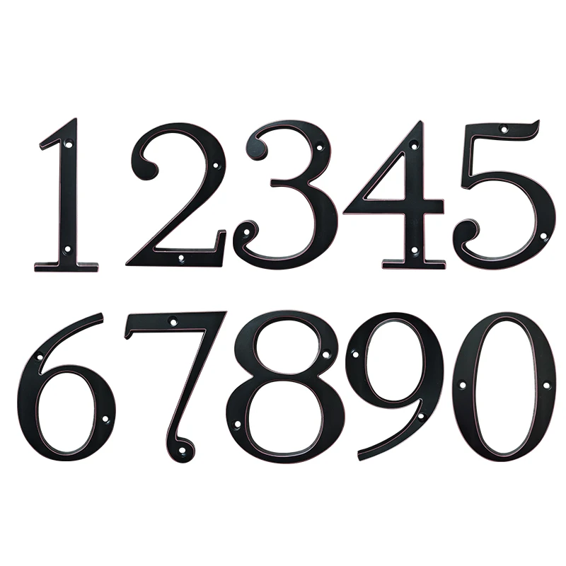 101 мм черный дом номер двери знак большой Huisnumer открытый адрес почтовый ящик