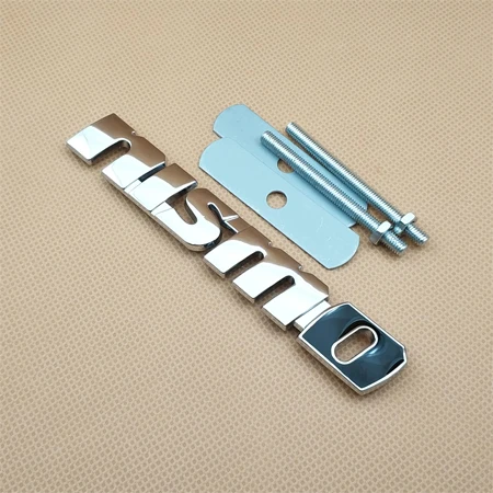 Silver With Black Металлическая, для машины передняя решетка Nismo автоэмблема аксессуары значок гриль для Nissan - Цвет: Silver With Black