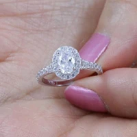 fashion romantic creative female ring wedding love diamond size 5 11