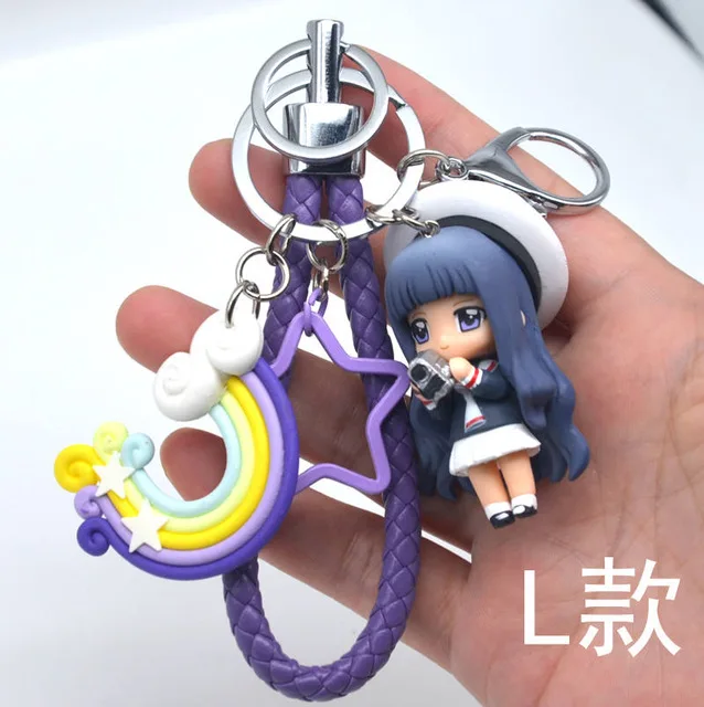 Card captor Брелок «Сакура» ключ очаровательный кулон для сумки Цепочка-подвеска брелок палочки