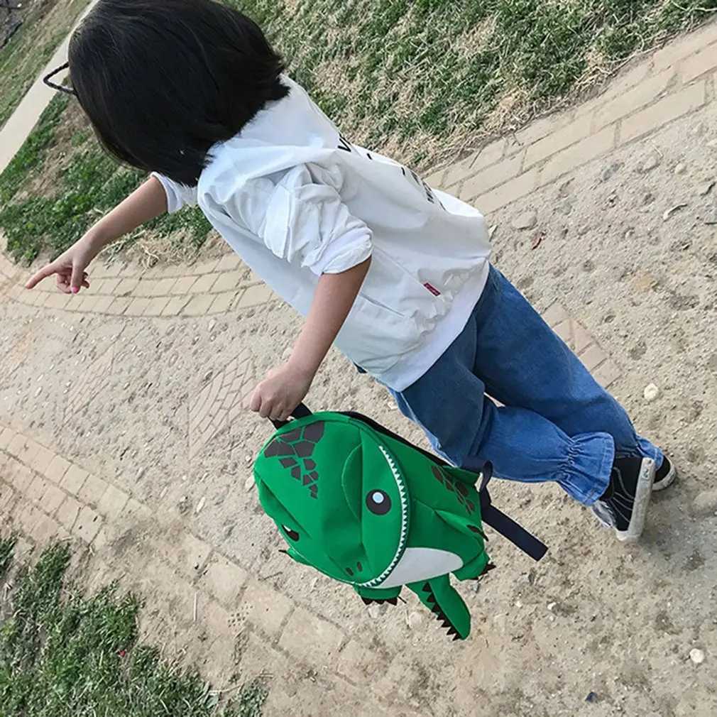 Забавный милый дизайн детская школьная сумка легкий рюкзак в форме динозавра для