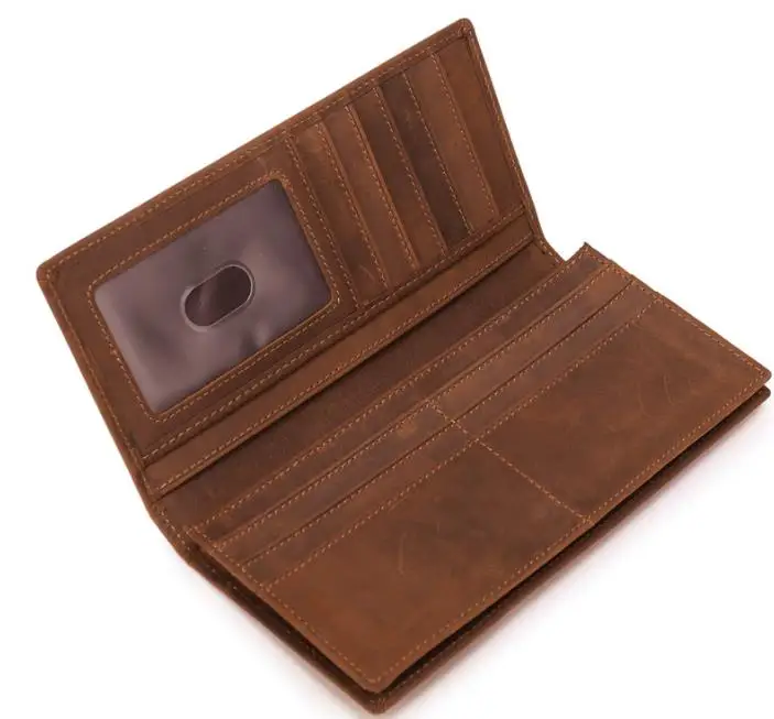 Высококачественный дизайнерский кошелек для кредитных карт мужской из кожи