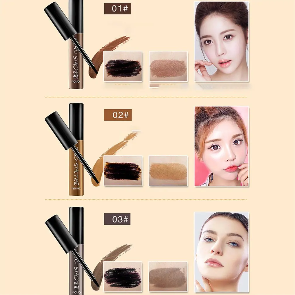 Отклейте натуральный краска-тинт для бровей Гель Водонепроницаемый Красота