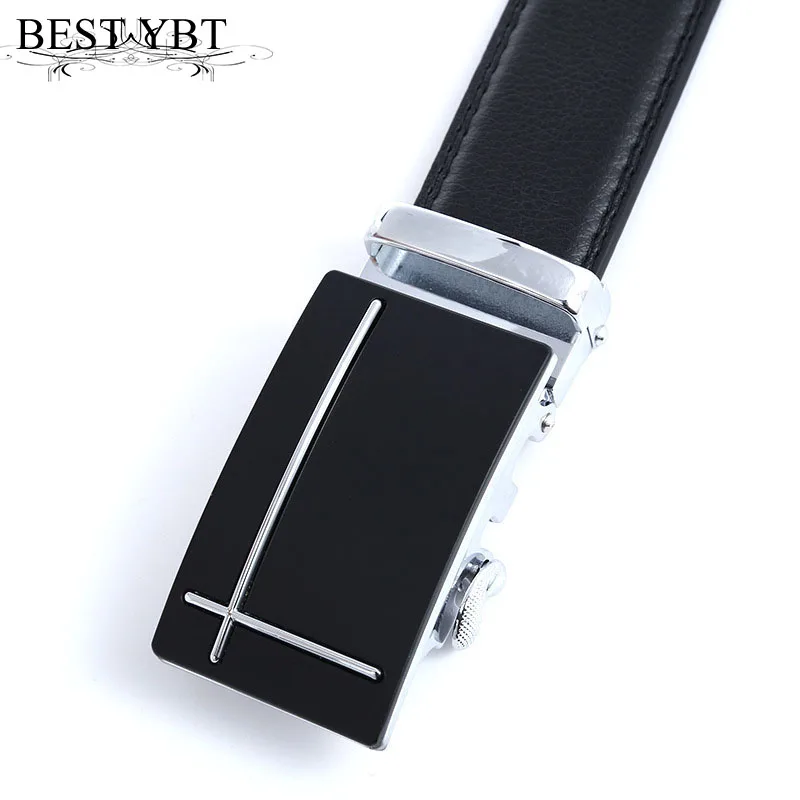 

Best YBT Men Imitation Leather Belt Alloy Automatic Buckle Belt Casual Fashion Business Affairs Youth Students Spot Belts