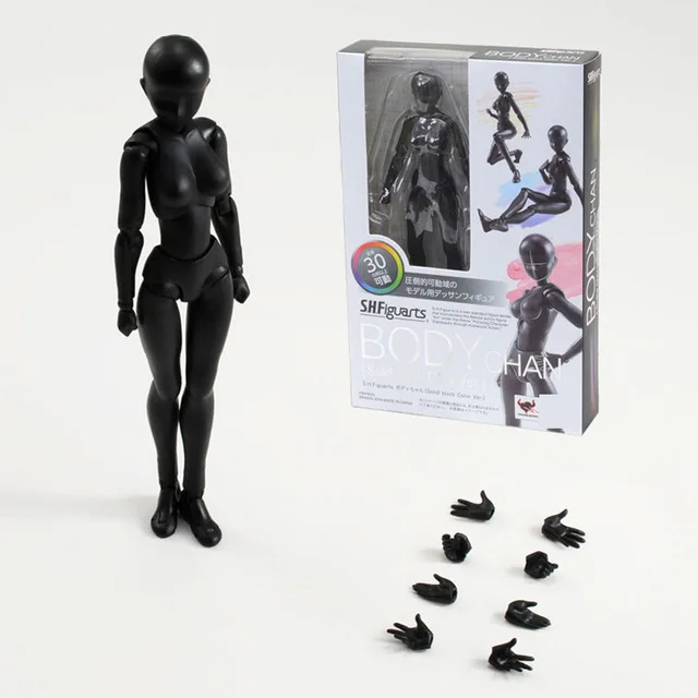 Аниме Archetype He She Ferrite Figma подвижные тела Feminino KUN Body Chan ПВХ фигурка модель игрушки кукла для коллекционирования - Цвет: heisenv2