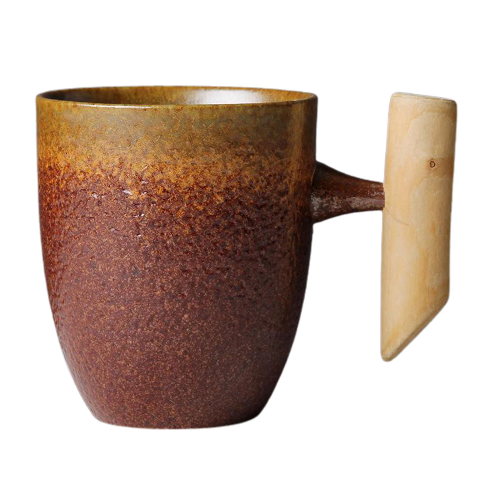

Ceramic Coffee Mug Rust Glaze Tea Cup Drinkware for Beer Wine Milk Soda