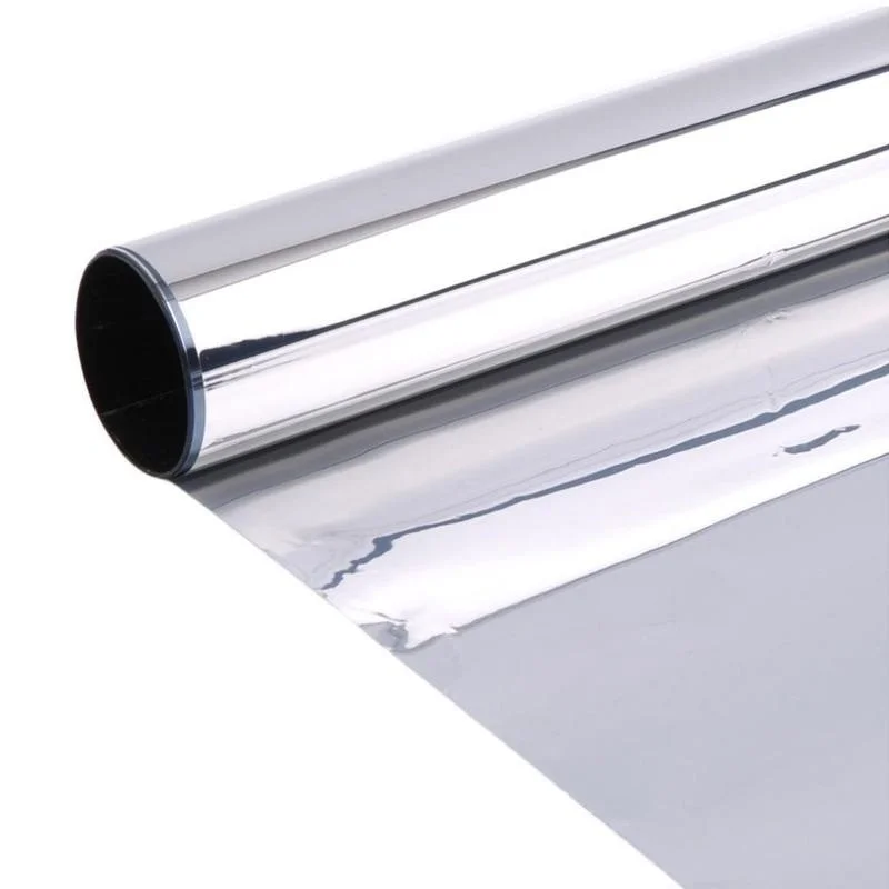 Серебряная оконная пленка односторонние зеркальные изоляционные наклейки