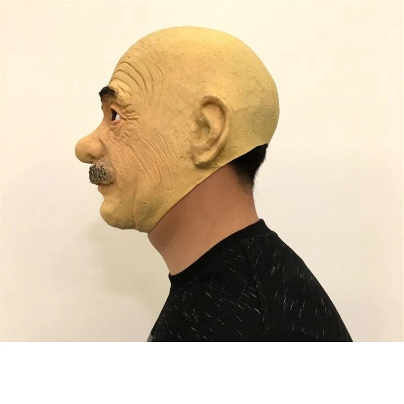 Realistic Latex Old Man Mask Male Disguise Halloween Fancy Dress Head Rubber Adult Party Masks Masquerade Cosplay Props | Дом и сад
