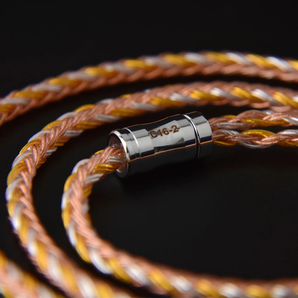 NICEHCK C16 2 16 Core Медь серебро смешанные кабель 3 5/2 5/4 4 мм MMCX / 2Pin QDC NX7 контактный разъем