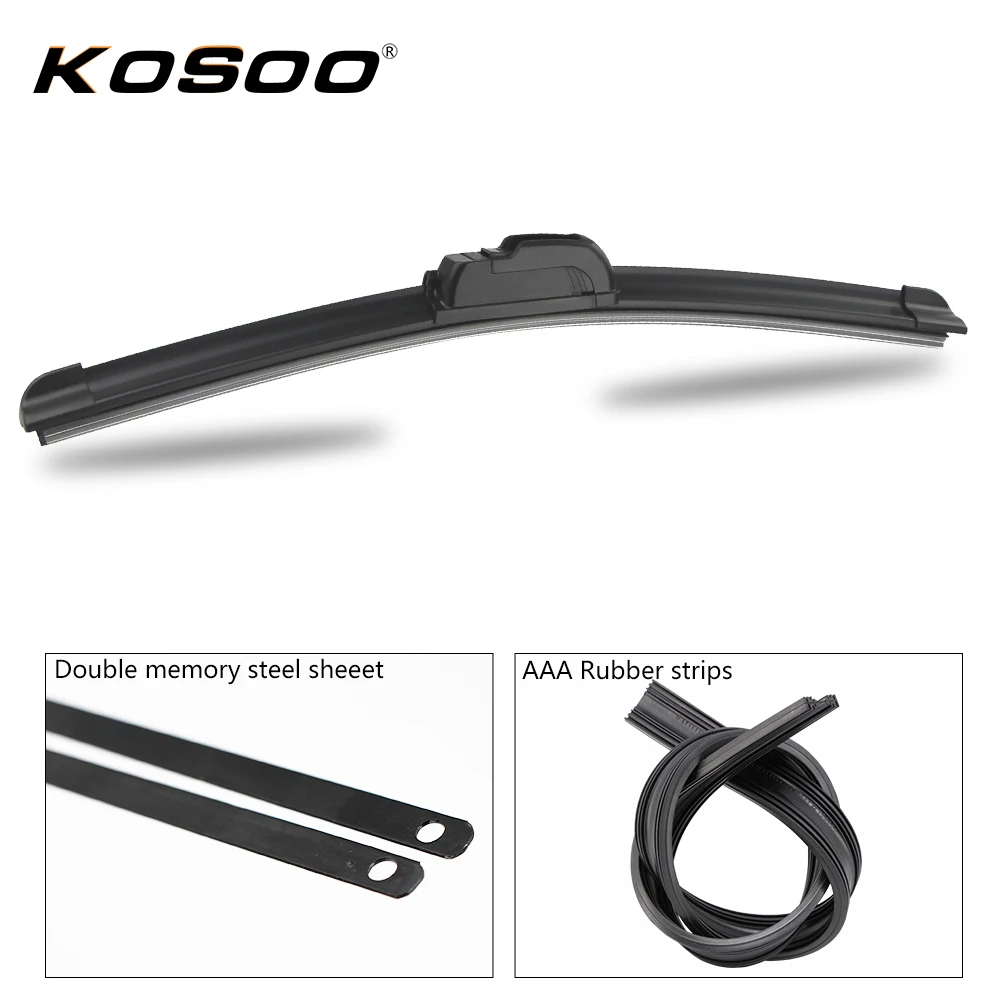 1 шт. J type мягкий резиновый безрамный Бескаркасный лобовое стекло автомобиля