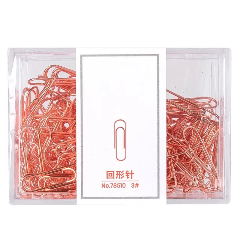 

160pcs Mini Metal Paper Clips Bookmarks Photo Letter Binder Clip Stationery Tool 090F