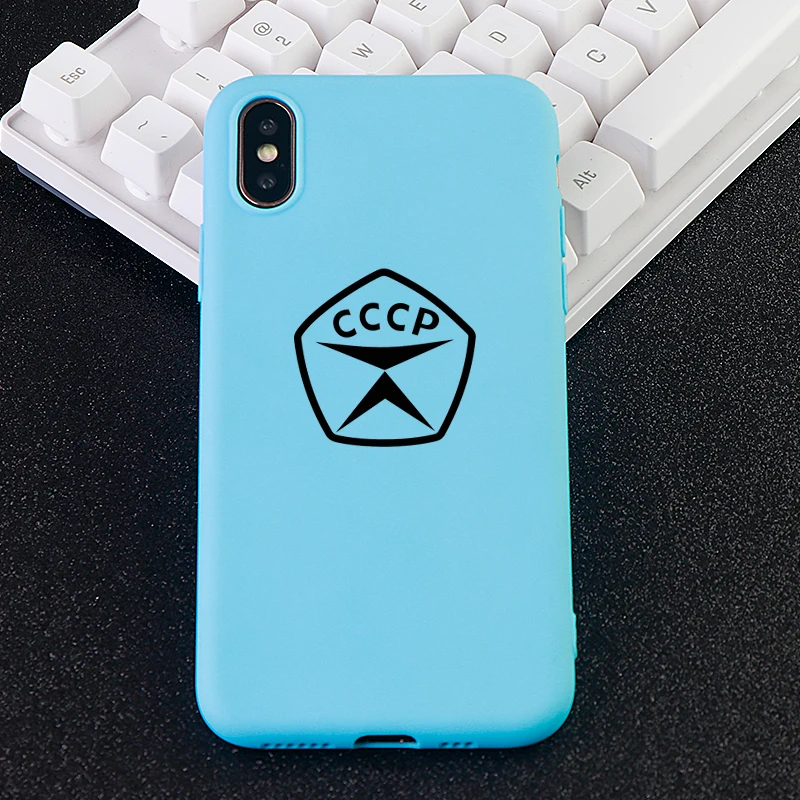 Russia Style Cell Phone Cases for iPhone 11 Pro 6s 7 8 Pluls X XS MAX XR Case CCCP Soft Silicone Fitted Back Covers Accessories |