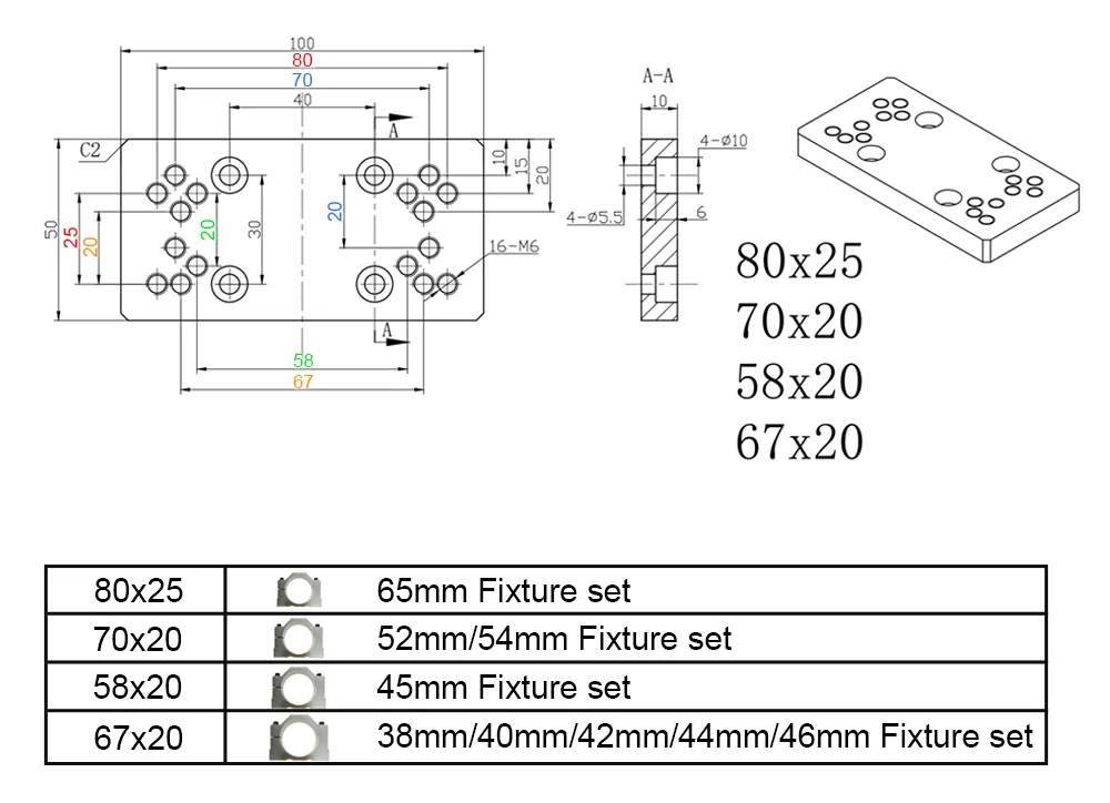 Комплект аксессуаров для ЧПУ станка X-axis CNC3018 PLUS SCV12VUU подшипник 12 мм 10 CNC3018Pro SCV10VUU T8