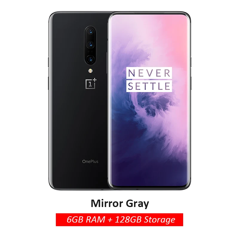 Скидка 1200 руб Промокод: newyear1200 Смартфон OnePlus 7 Pro с глобальной ПЗУ, 6 ГБ, 128 ГБ, камера 48 МП, Snapdragon 855, 6,67 дюймов, жидкий AMOLED дисплей, отпечаток пальца UFS 3,0, NFC - Цвет: 6GB 128GB Gray