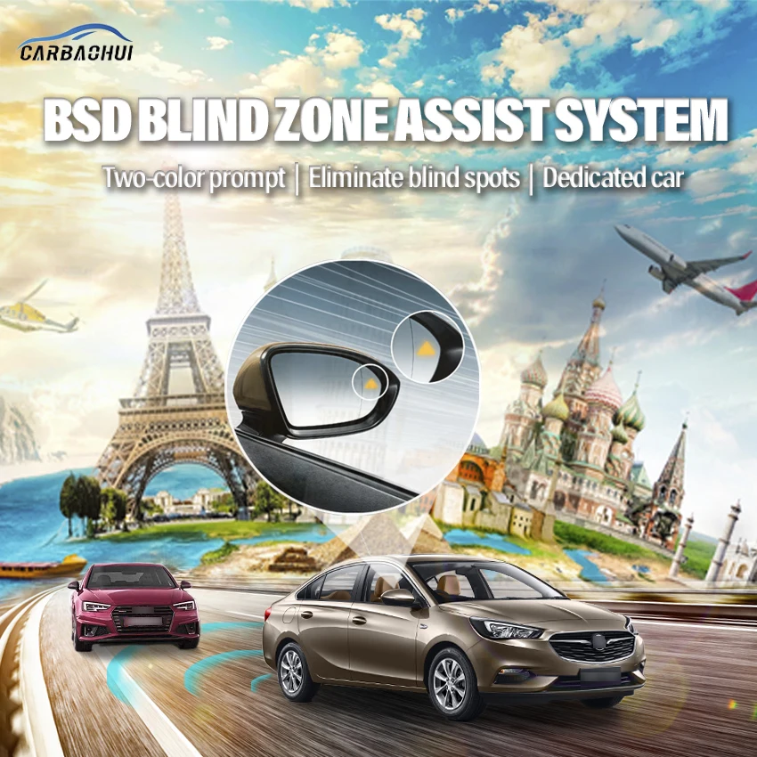 

Car BSD BSM BSA Blind Area Spot Warning Drive Mirror Rear Radar Microwave Detection System For Buick Excelle 2006-2018