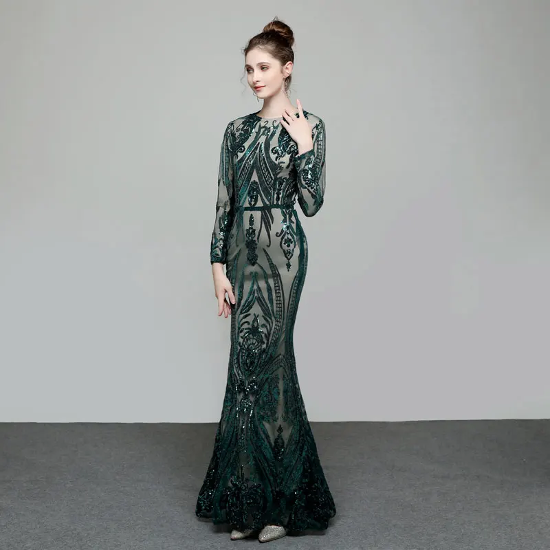 Мусульманские искусственные элегантные темные вечерние платья со съемным