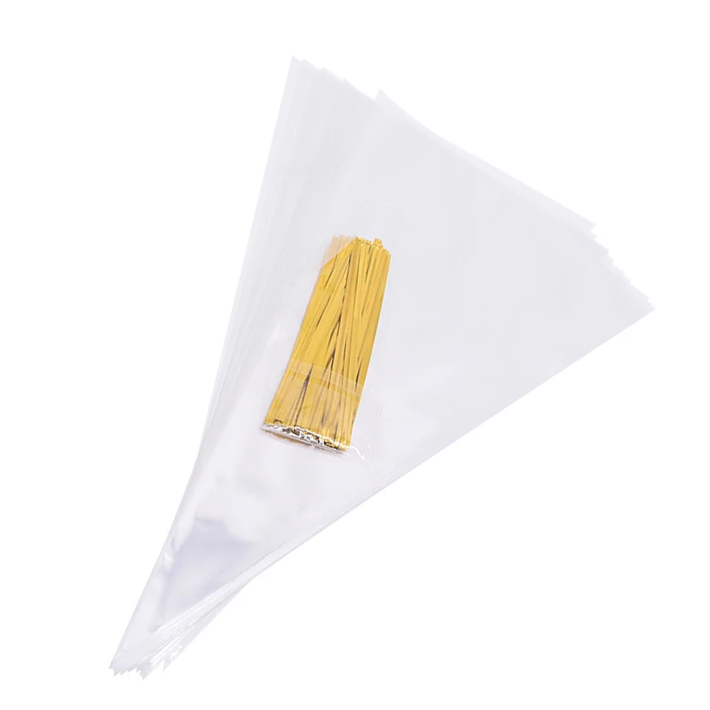 Прозрачные пластиковые пакеты 50 шт./лот упаковка для конфет попкорна печенья