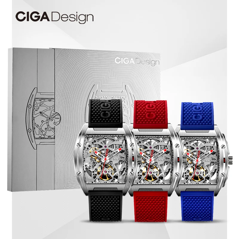 Механические часы CIGA Design серии Z оригинальные двухсторонние автоматические