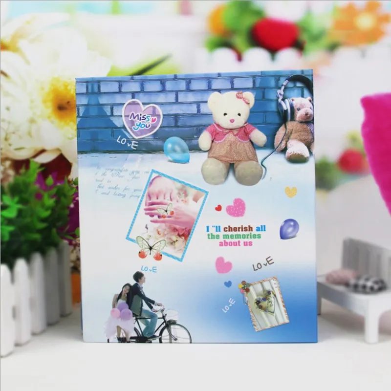 7 дюймов 50 листов фотоальбом с рисунками из мультфильмов рамка фотосессию