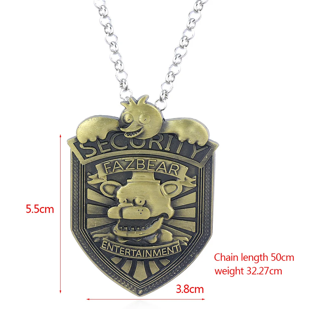

Game Five Nights at Freddy's Necklaces SECURITY FNAF FREDDY FAZBEAR Pendant Necklace for Women Men Choker Jewelry