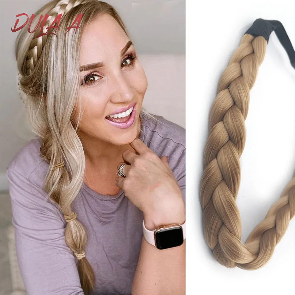 Широкий синтетический парик твист эластичные повязки для волос косы богемные