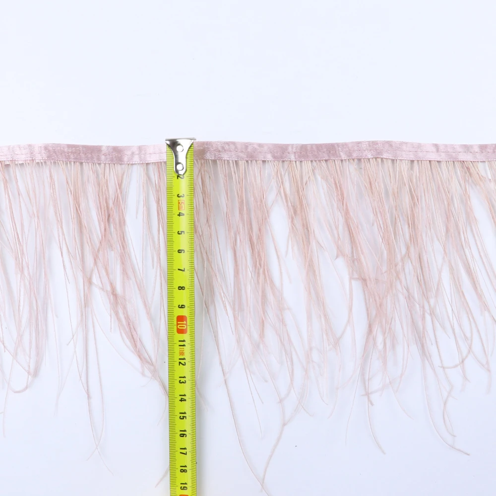 1 метр кожа розовый павлин шелковое перо отделка 6-8 дюймов Натуральные Павлин