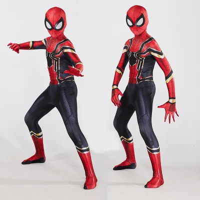 Детский костюм для косплея Человек-паук вдали от дома Питер Паркер зентай
