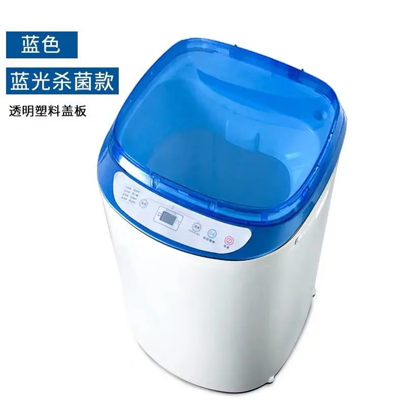 plastic UV blue Мини компактная полностью автоматическая стиральная машина 3 кг Детская домашняя высокая температура уф стерилизация безопасная машина для стирки одежды для ребенка - Цвет: plastic UV blue
