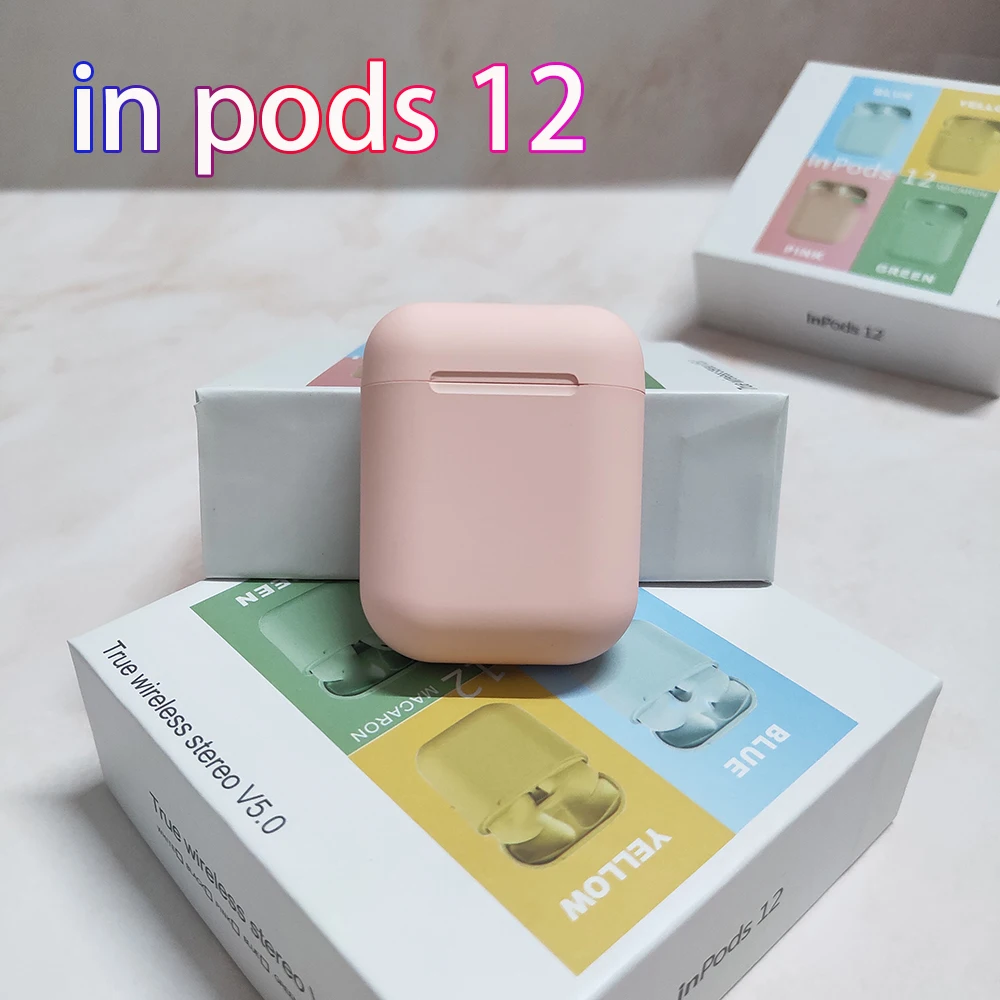 I666 беспроводные наушники inpods 12 TWS Bluetooth 5,0 гарнитура сенсорный всплывающий наушник с микрофоном fone de ouvido