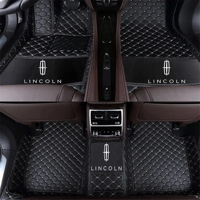 Hauserworth роскошный изготовленный на заказ для Lincoln MKZ- нескользящий экологически чистый Безвкусный нетоксичный коврик - Название цвета: black bhite