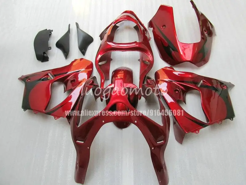 

Комплект обтекателей для Kawasaki Ninja ZX9R 2000 2001 винно-Красного цвета 00 01 ZX 9R ZX9R