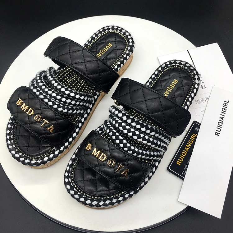 2020 женские сандалии на плоской подошве Повседневные Летние кожаные туфли