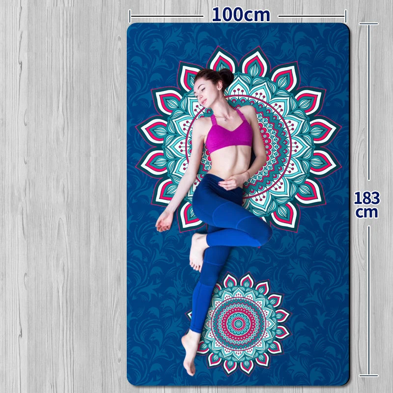 

Non-slip 183cmX100cm Double Yoga Mat 8mm Thickened Fitness Gym Mats Sports Cushion Gymnastic Pilates Pads With Yoga Bag & Strap