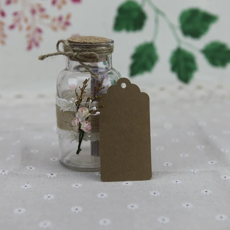 100 шт крафт-бумага бирки для подарков этикетки гребешков прямоугольные выпечки