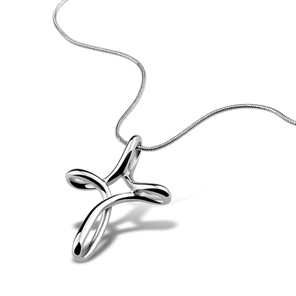 Индивидуальная подвеска в виде полого Креста ожерелье для мужчин и женщин