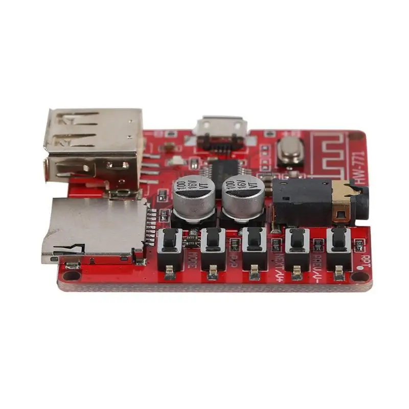

2023 Main Board Audio Receiver Module w/USB TF Card Slot Motherboard Lossless Decoder Speaker Car MP3 DIY Modified Module