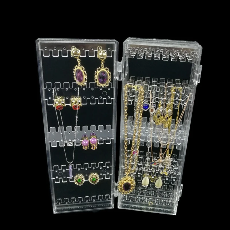 Складной прозрачный акриловый Органайзер для косметики 4 панели держатель