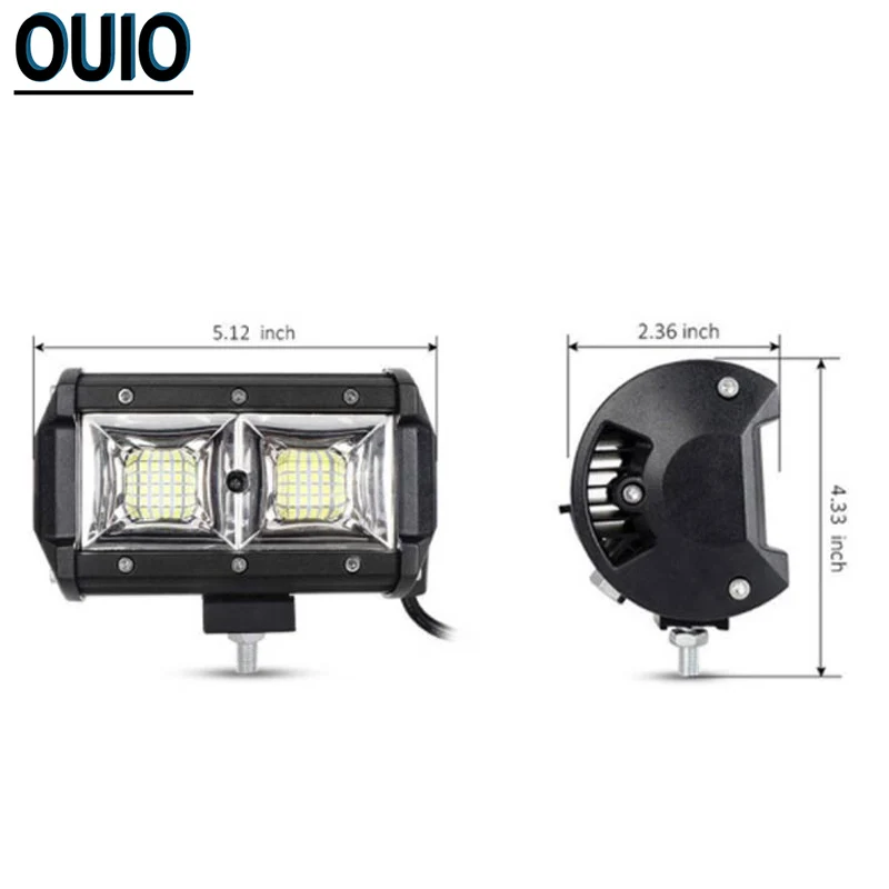 96 Вт 5 дюймов светодиодный рабочий светильник бар 6000K 4x4 головной для ATV