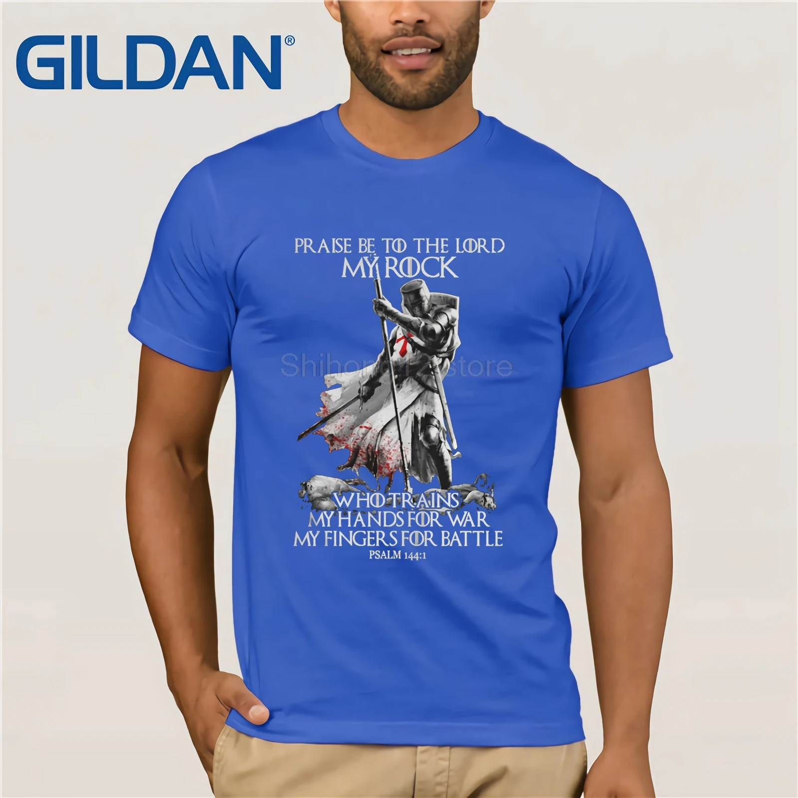 Футболка 2020 модная мужская футболка с рисунком рыцаря темплара похвалить