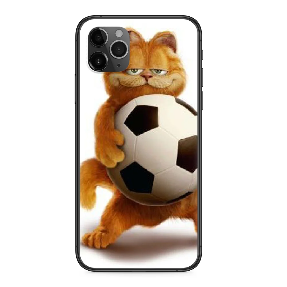 

Coffee Cat Lovely Phone Case cover For Iphone 11 7 8 XR 5 5C 5S 6 6S PLUS X XS PRO SE 2020 MAX black cover art funda painting