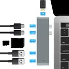 USB-концентратор USB 3,1 Type-CHDMI, 4K Thunderbolt 3, с концентратором 3,0 TF, слотом для чтения SD, PD для MacBook ProAir