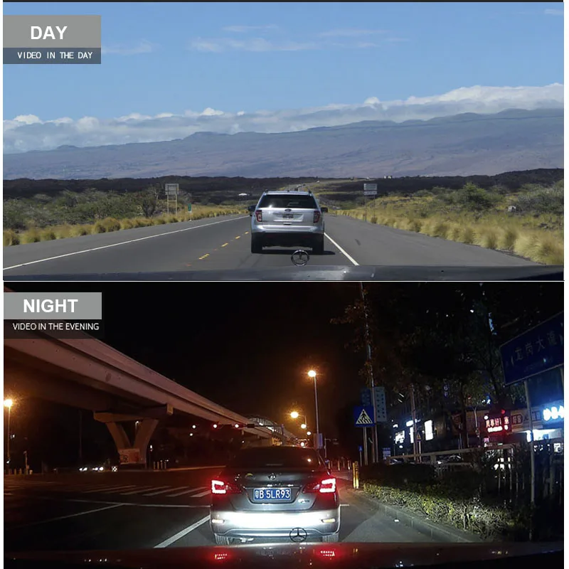 Автомобильный видеорегистратор HGDO 10 дюймов сенсорный экран зеркало заднего вида