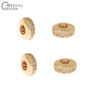 Сердечный Дизайн 50 шт 9*9 мм ювелирные аксессуарысерьгисвободные бусины для браслетовCZ подвескиручная работаСделай сам Изготовление ювелирных изделий