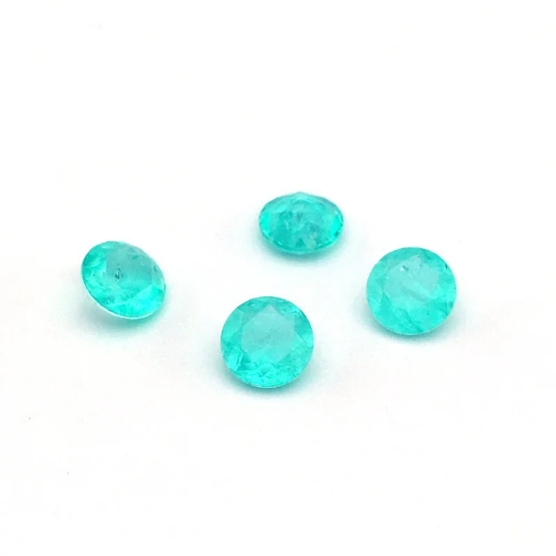 CSJ создан Параиба Турмалин свободный драгоценный камень круглой огранки для Diy